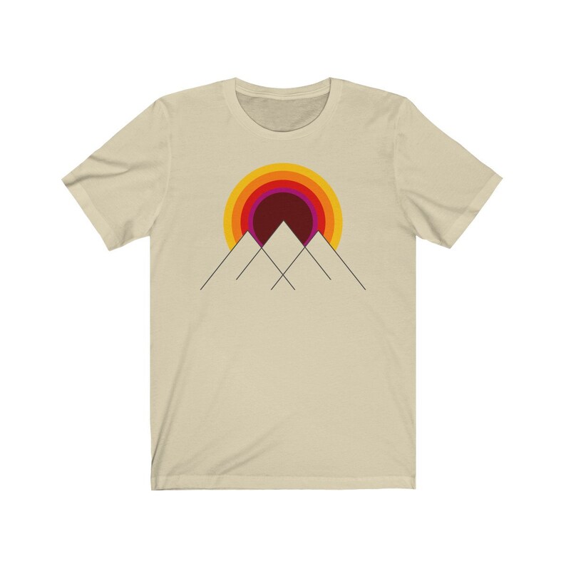 Mountain Sunset Tshirt Unisex Nature Tshirt Retro T Shirts - Etsy