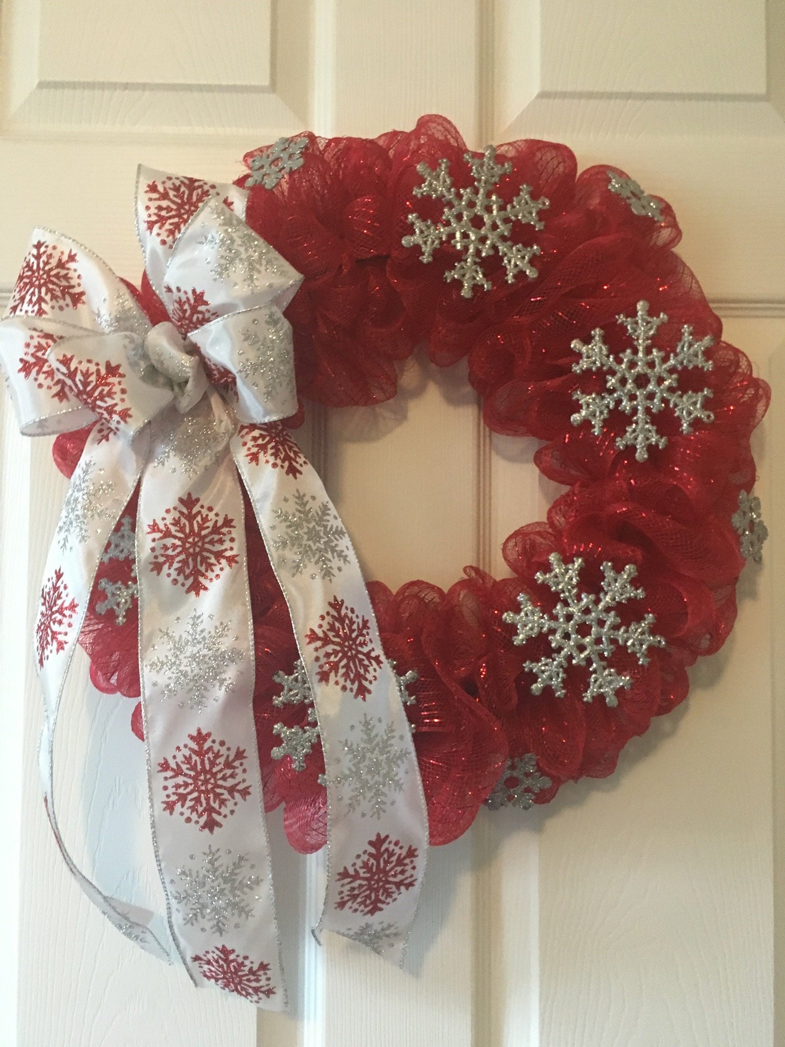 christmas wreaths deco mesh christmas wreath front door christmas christmas door red wreath snowflake fireplace wreath holidays - Deco Mesh Christmas Wreath christmas wreaths deco mesh christmas wreath front door christmas christmas door red wreath snowflake fireplace wreath holidays - Deco Mesh Christmas Wreath