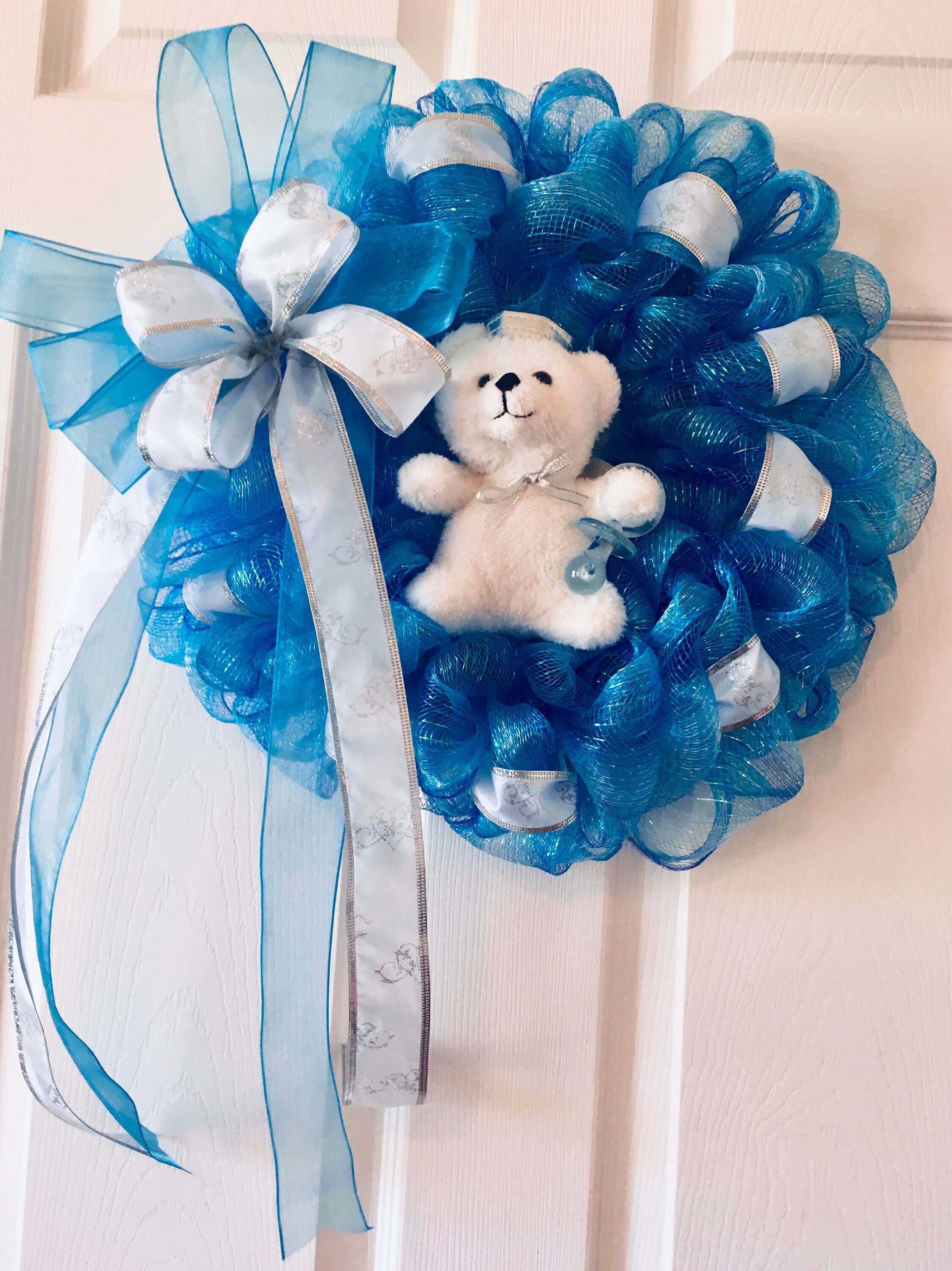 Baby Boy Wreath Baby Gift Boy Baby Shower