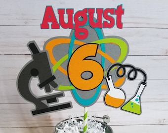 Mad Scientist Cake Topper  | Table Centerpieces