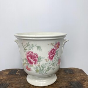 Vintage Royal Norfolk Blomkruka - Keramikkruka från 1980-talet - Cottagecore