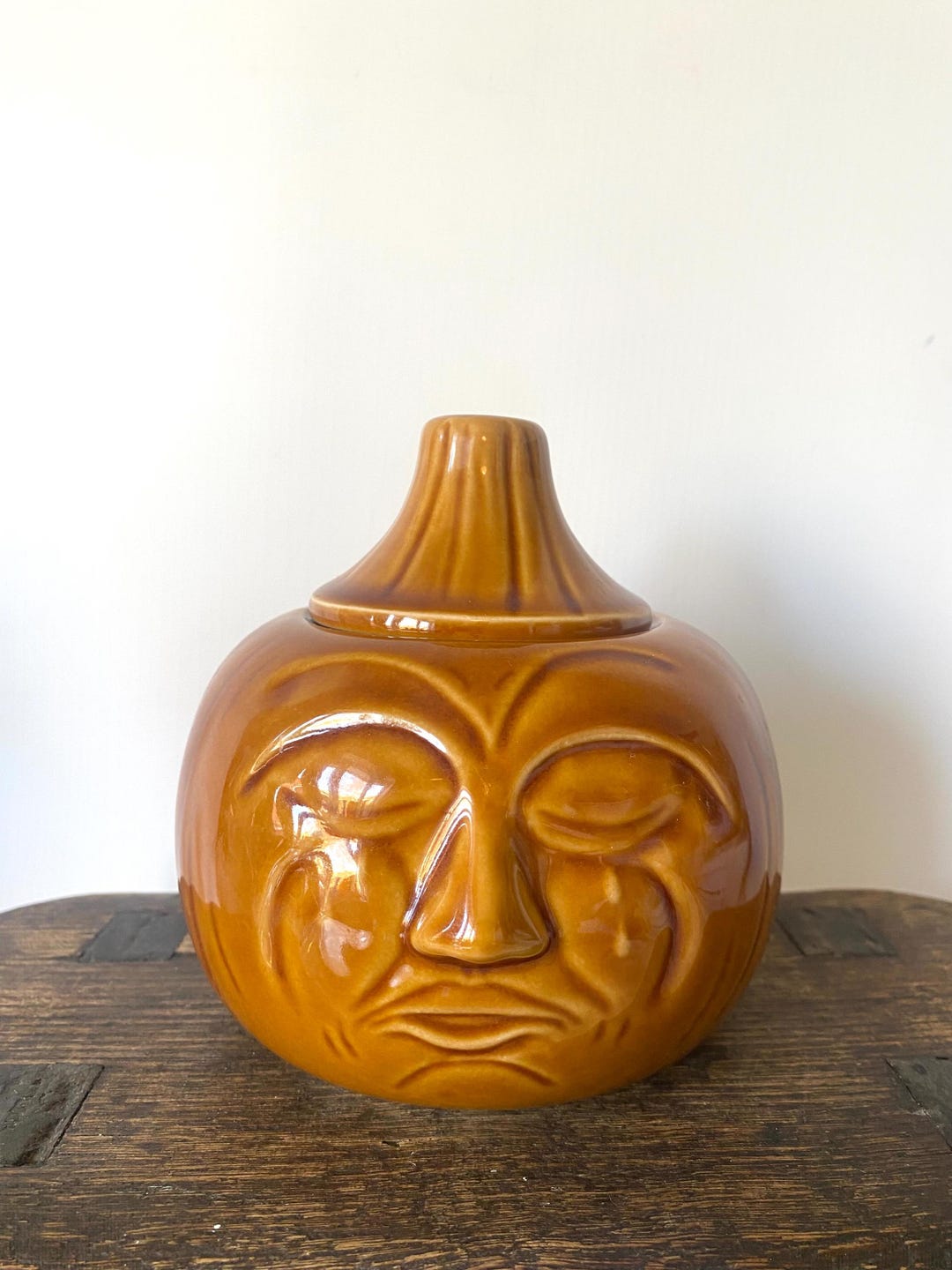 Vintage Bassware Crying Onion Jar - 1960s Ceramic Storage Pot - Etsy