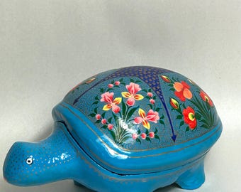 日本のアンティーク漆塗り箱：花模様木箱、19世紀初頭 - Etsy 日本