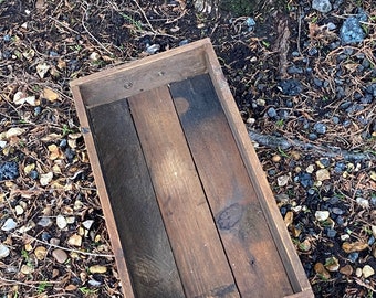 French vintage wooden serving tray - Rustic wooden serving tray - French Serving Tray - Handmade tray - 21” x 10” GC