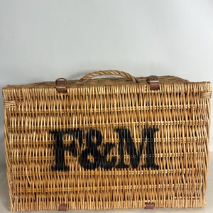 Fortnum and Mason Wicker Basket - Etsy