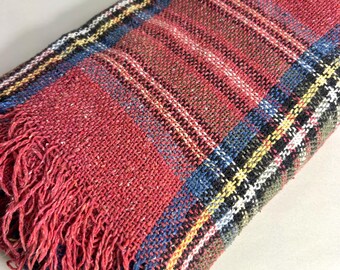 Couverture De Pique-nique Vintage Swando – 100% Laine Tartan – 170x150 Cm
