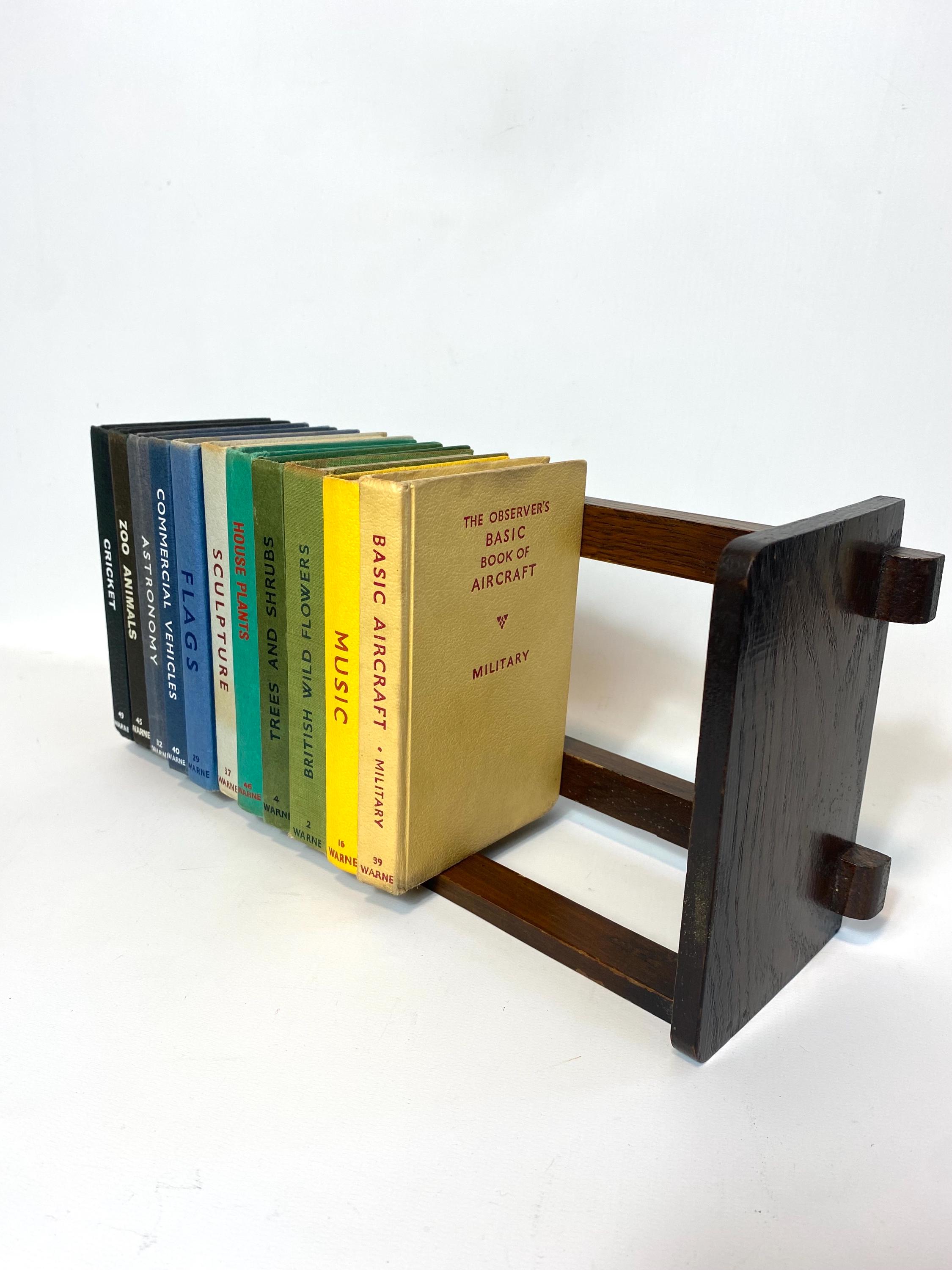 Vintage Wooden Book Stand - Free Standing Book Shelf - Hand