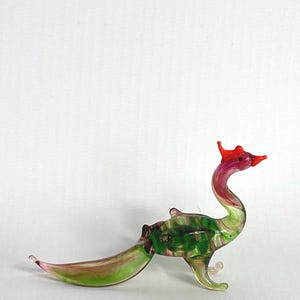 Vintage Murano Glass Peacock: Mid-Century Italian Art Glass Ornament