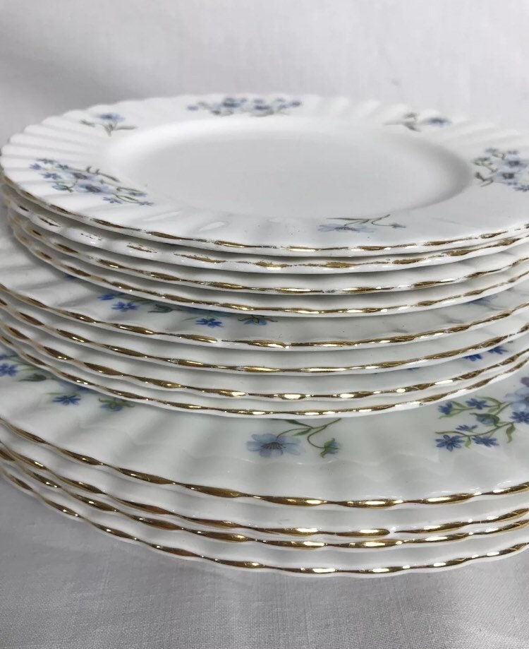 Vintage Dinner Service. Plate Set. Made in England by Etsy