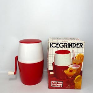 Vintage Ice Machine - 1960s Ice Grinder - Crushed Ice Maker -  Retro Kitchen Gallery - Mancave - Home Pub - Cocktails - Original Box - GC