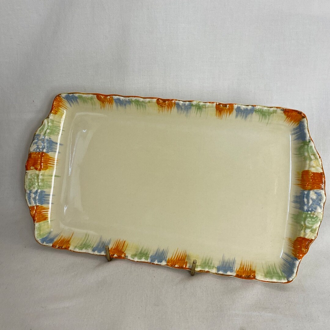 Vintage Sandwich Plate Grindley Art Deco 1930s Hand Etsy