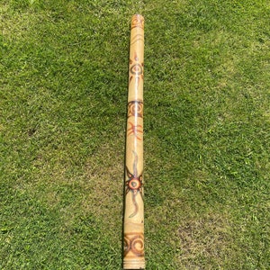 Vintage didgeridoo - Bamboo didgeridoo - Hand Painted Wind Instrument -  Vintage Musical Instrument - Australian didgeridoo - 120cm - GC - Etsy.de