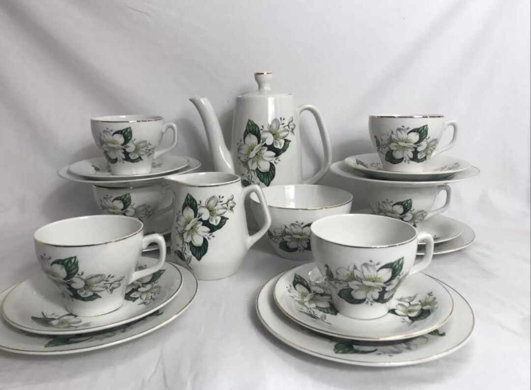 Alpine Tea Set Vintage Tea Set Vintage Coffee Set 1960s White Alpine - Etsy