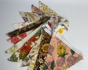 Décor Bunting Vintage Hesse - Motif Floral Country, Idéal Mariage Et Déco Shabby Chic