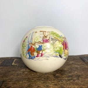 Vintage Royal Doulton Bunnykins Money Box - Beatrix Potter 1988