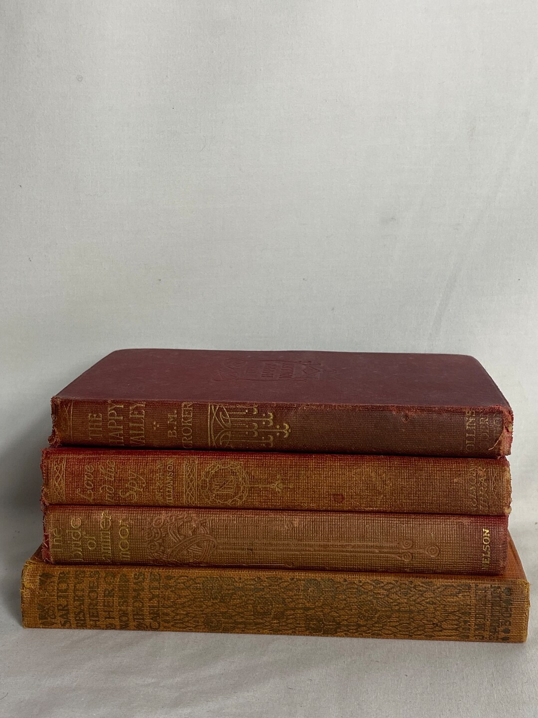 Antique Book Bundle Vintage Books Old Books Decorative Books Antique