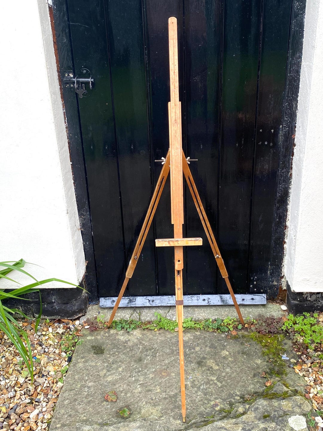 Vintage Wooden Easel Large Artist Easel Painting Easel Folding Wooden ...
