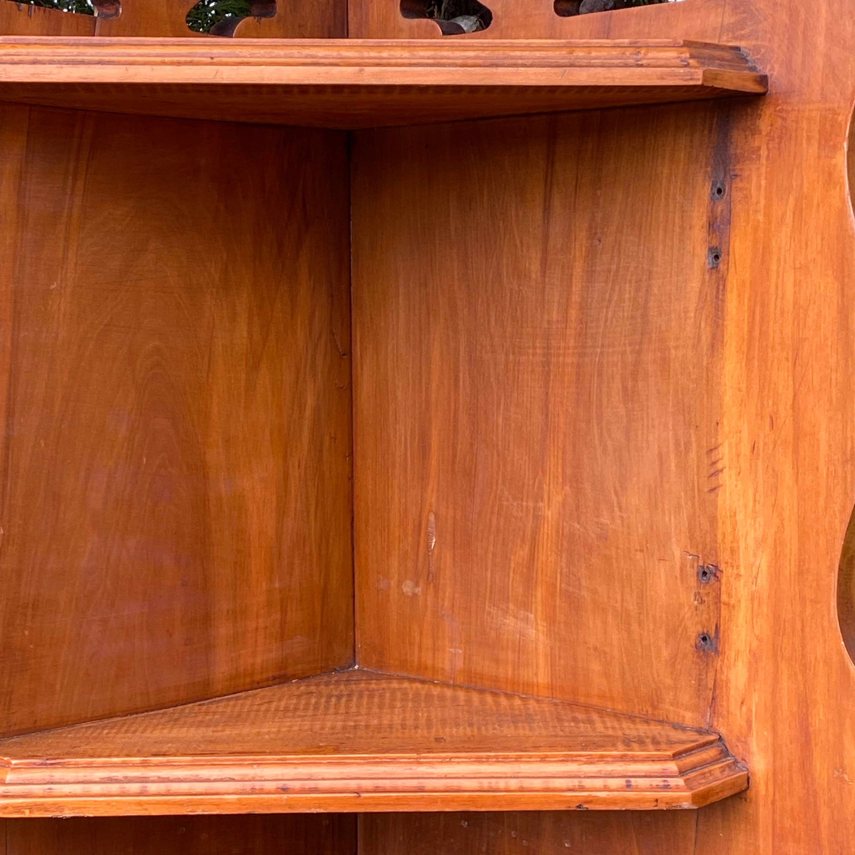 Antique Wooden Corner Shelf. Corner 2 Shelves. Etsy