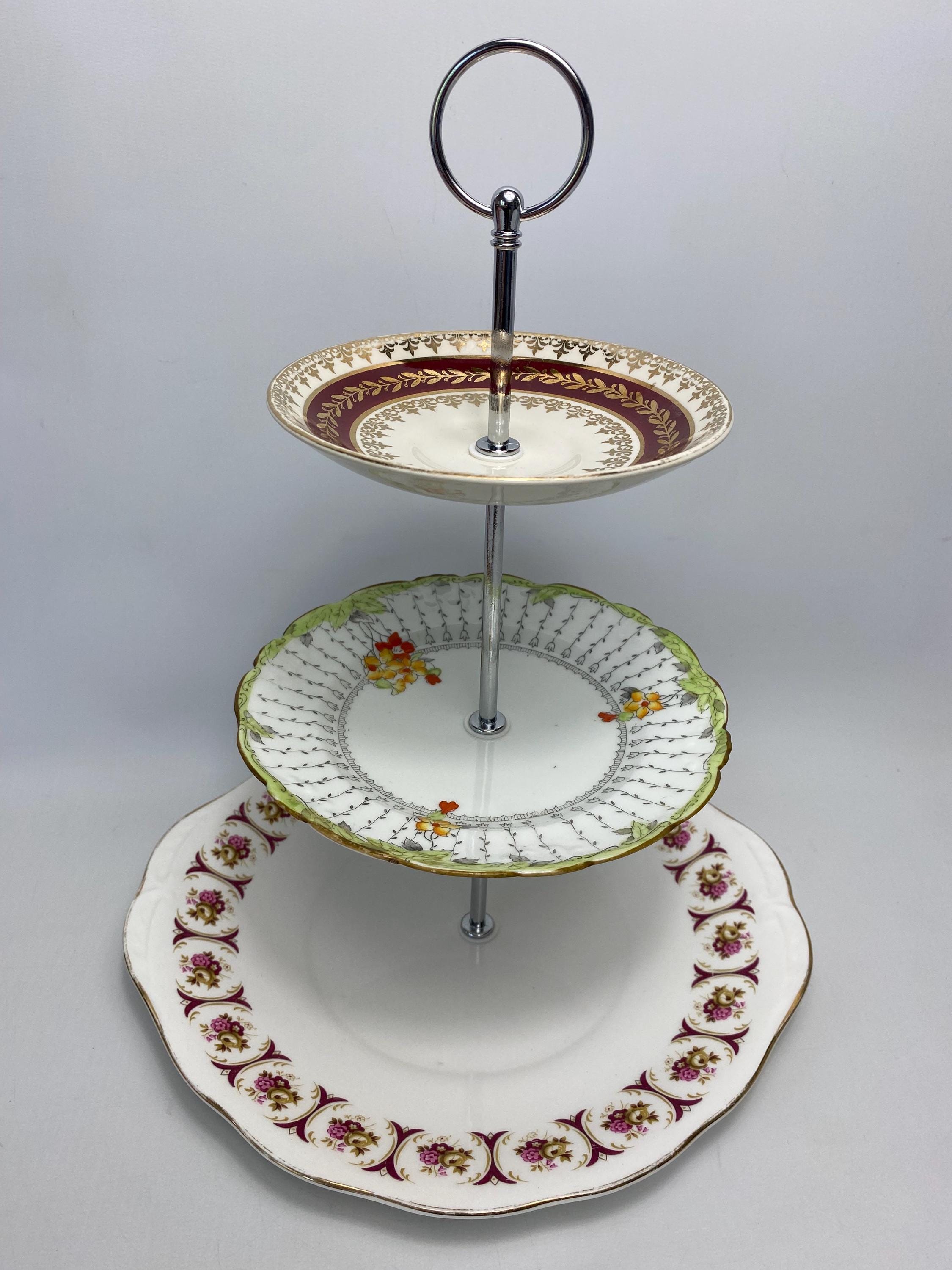 3 Pièces Support à Gâteaux à Plusieurs Niveaux, Support à Gâteaux en Plastique Bâton Gâteau