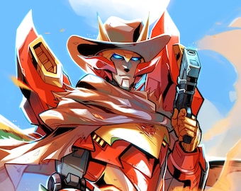 Rodimus | Transformers Western Print - Etsy