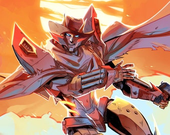 Rodimus | Transformers Western Print - Etsy