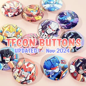 UPDATED! Transformers Buttons | TFCON BALTIMORE &#39;24 Batch