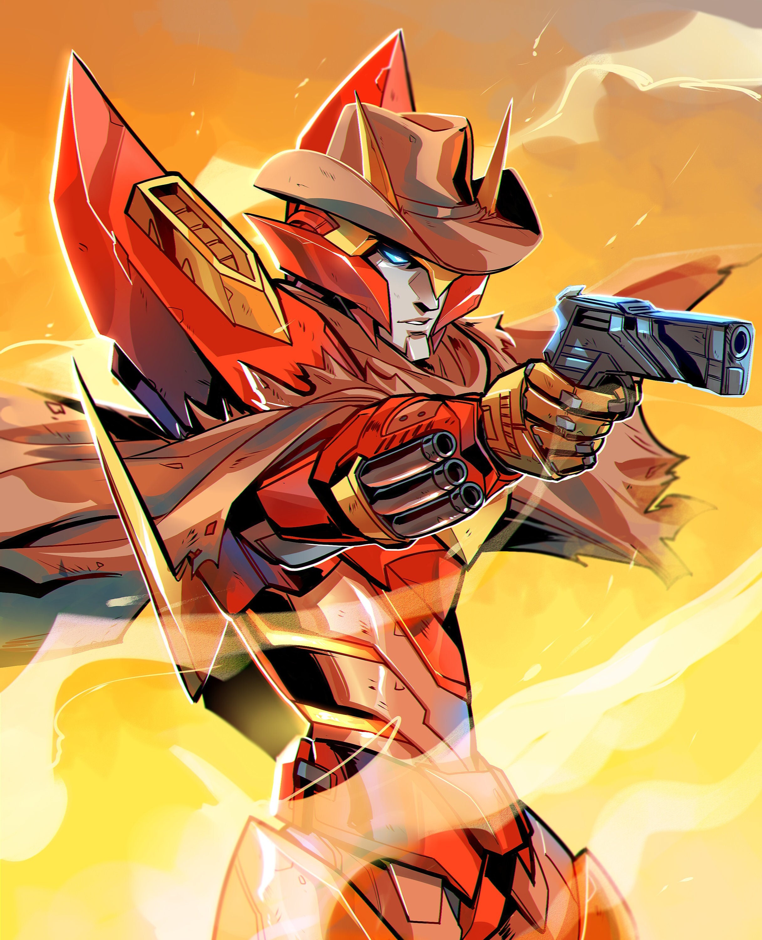 Rodimus | Transformers Western Print - Etsy