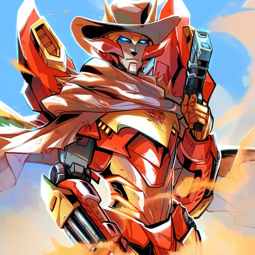 Rodimus | Transformers Western Print - Etsy