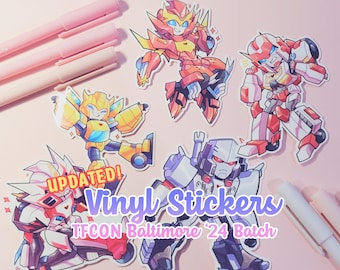 UPDATED! Transformers  Stickers | TFCON BALT &#39;24 Batch *Free Shipping!