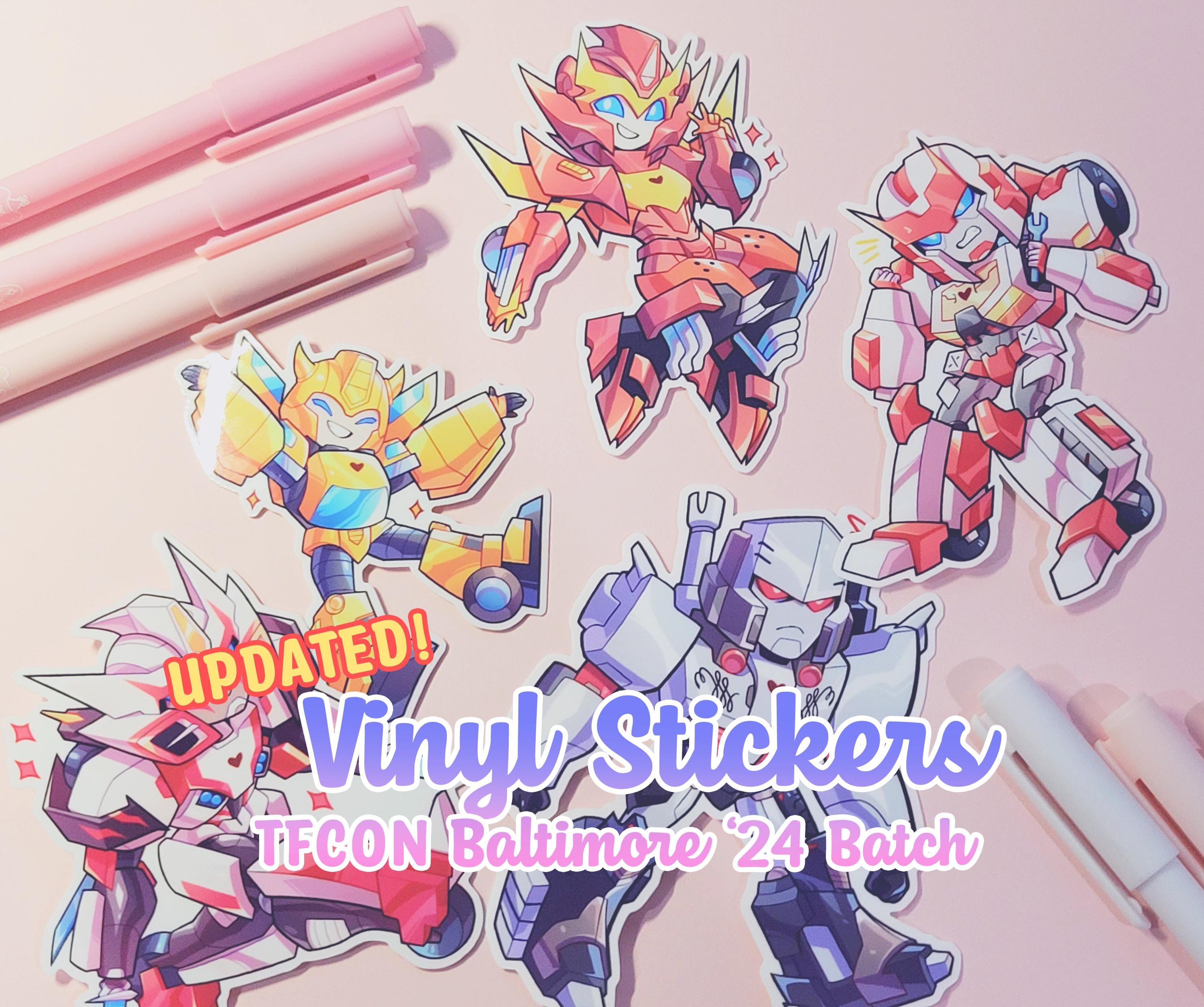 UPDATED! Transformers  Stickers | TFCON BALT '24 Batch *Free Shipping!