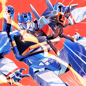 Soundwave & Laserbeak | Transformers Skybound Print