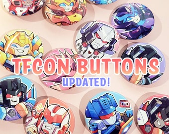 UPDATED Transformers Buttons | TFCON '24 Batch