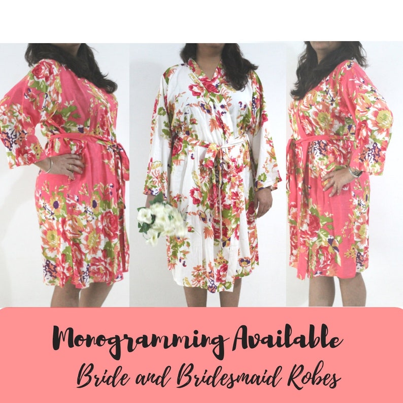 Personalised Robe / Embroidered Bridesmaid Robe / Bridal Robes Etsy