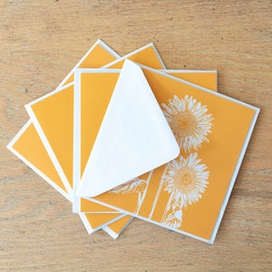 Sunflower Greetings Card - Set of 4