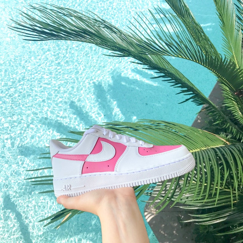 custom air force 1 hot pink