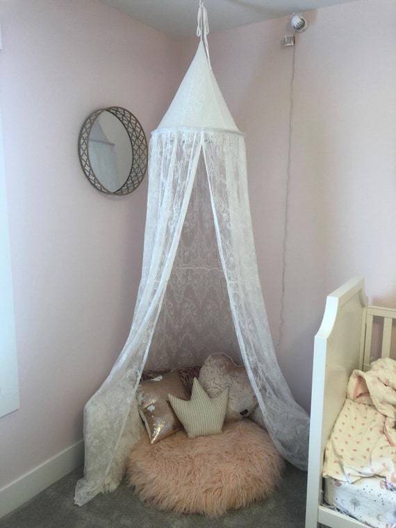 White Canopy Princess Canopy Crib Canopy Lace Canopy Etsy