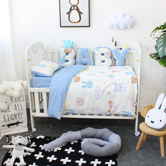 baby boy crib bumper