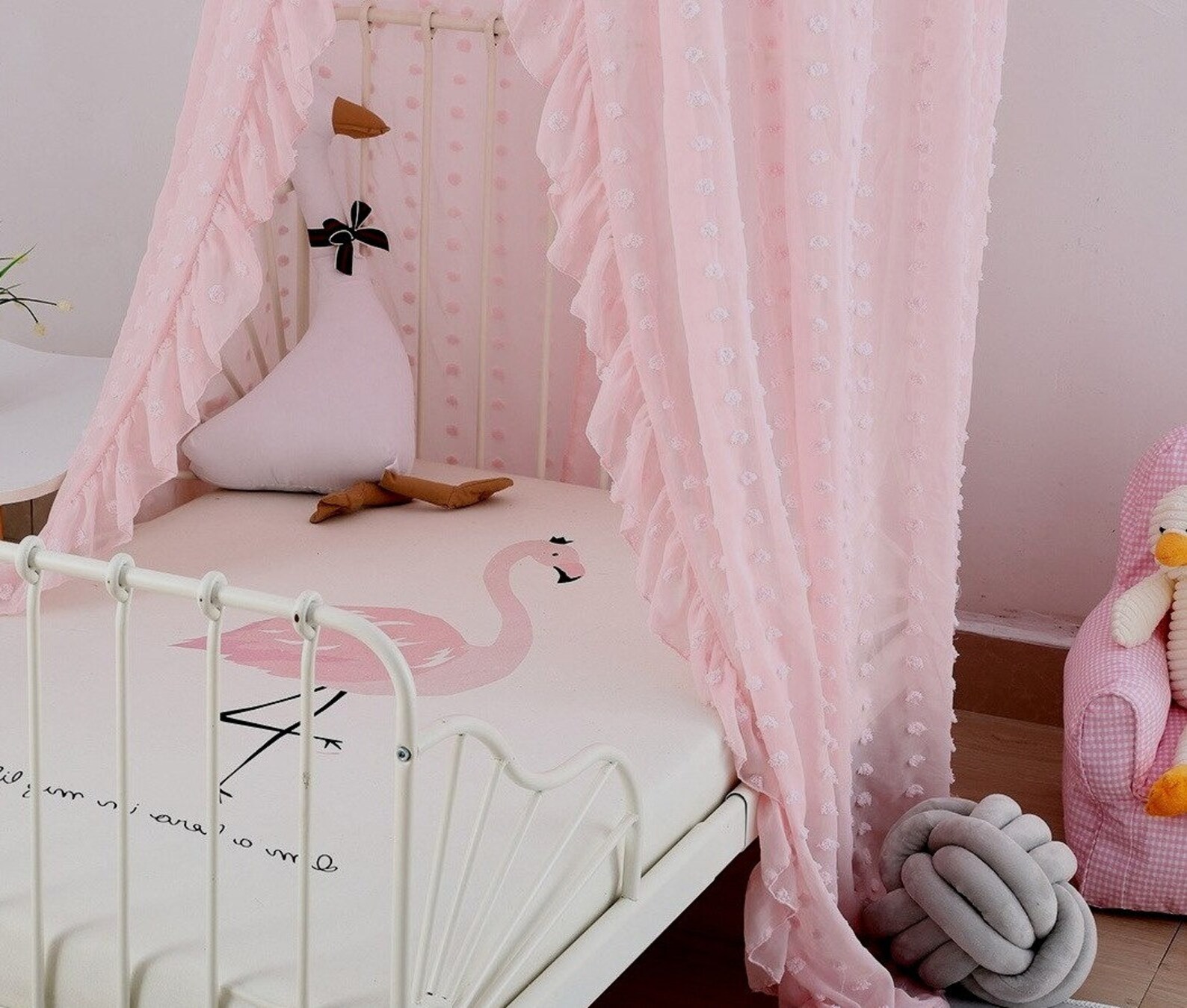 Princes canopy pink bed canopy girls canopy net tulle Etsy