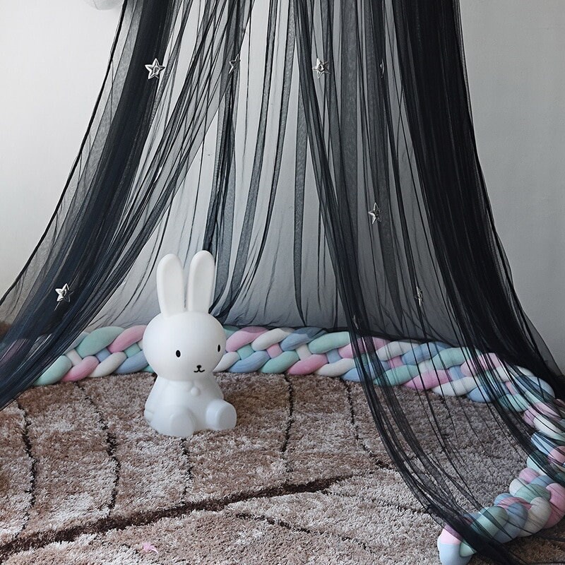 Princess bed canopy black crib Canopy kids bed canopy Etsy