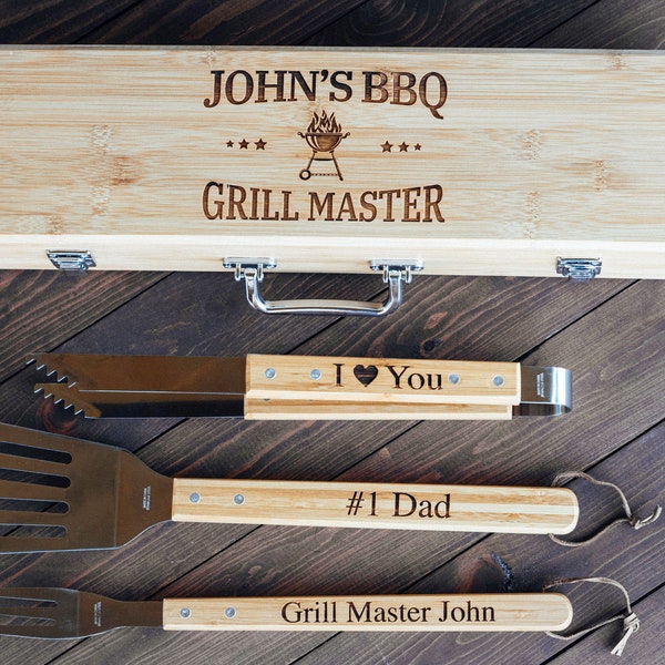 Personalized Bbq Set Etsy