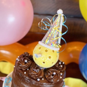 Pickleball Cake Decoration - Pickleball Party Decoration in Silver
