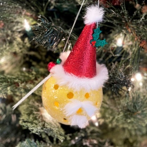 Christmas Pickleball Ornament - Santa Pickleball Ornament