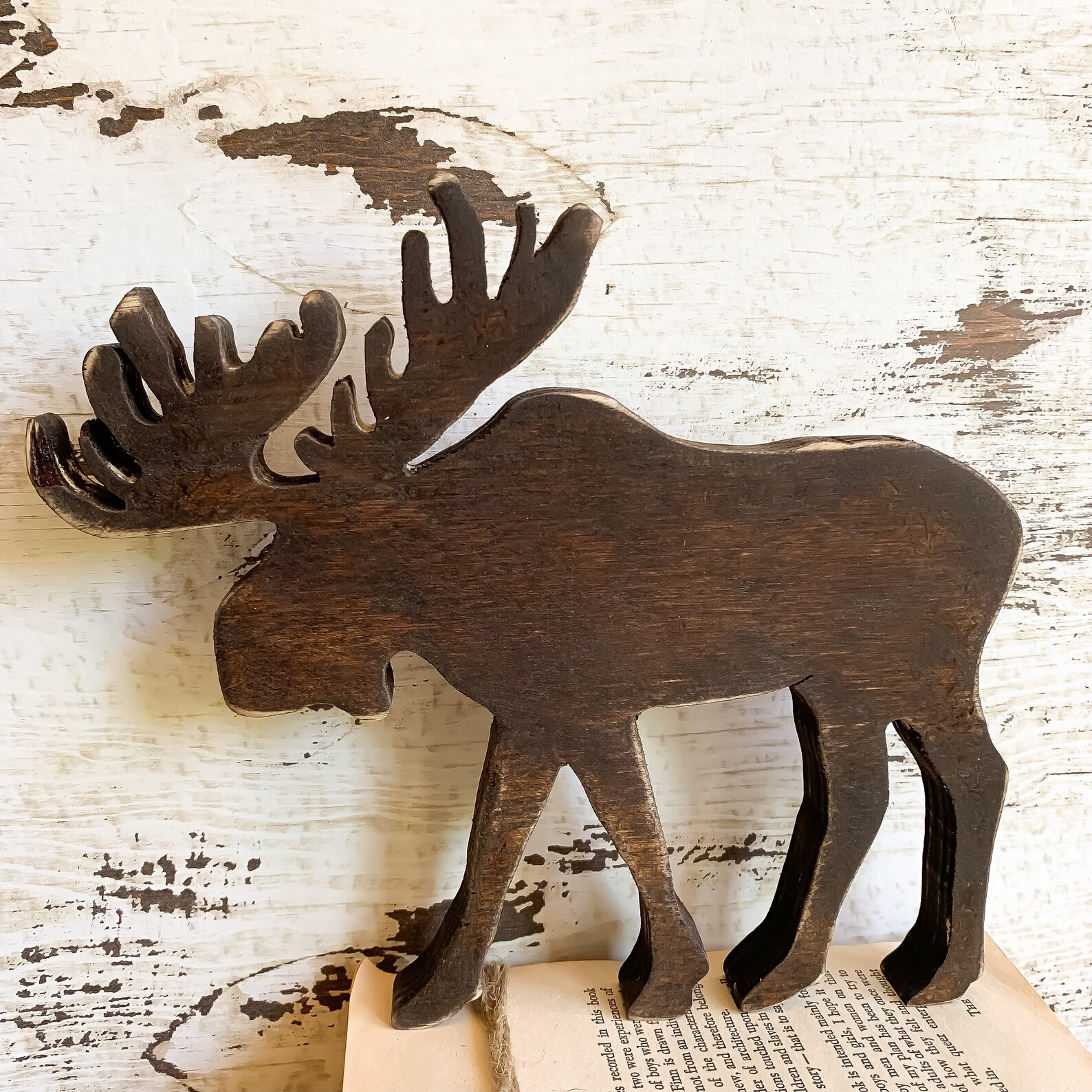 Rustic Moose Cutout / Adventure Nursery Decor / moose nursery Etsy
