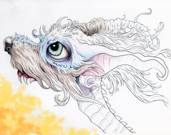 Strays - Fantasy Critters Printable Coloring Book digital download