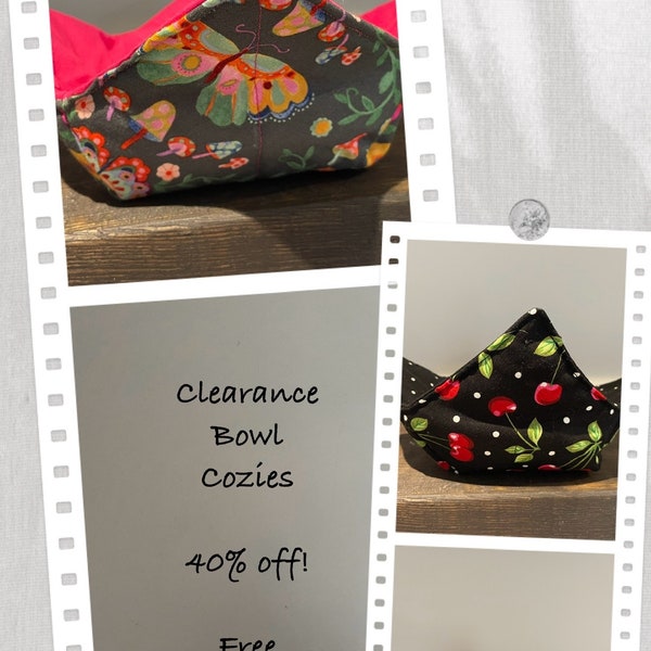 Clearance Bowl Cozies - Everyday and Christmas