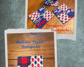Buffalo Bills Fabric Coasters