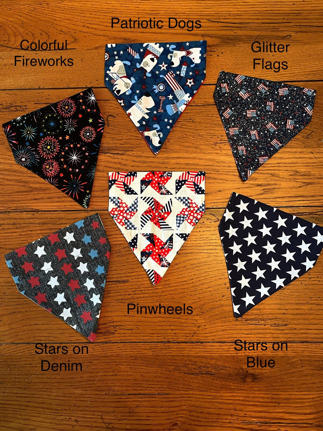 CLEARANCE 3 Everyday/patriotic Dog and Cat Bandanas Etsy