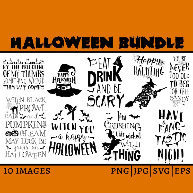 Download Witch Svg Halloween Clipart Halloween Bundle Svg Happy Halloween Clip Art Art Collectibles Efp Osteology Org