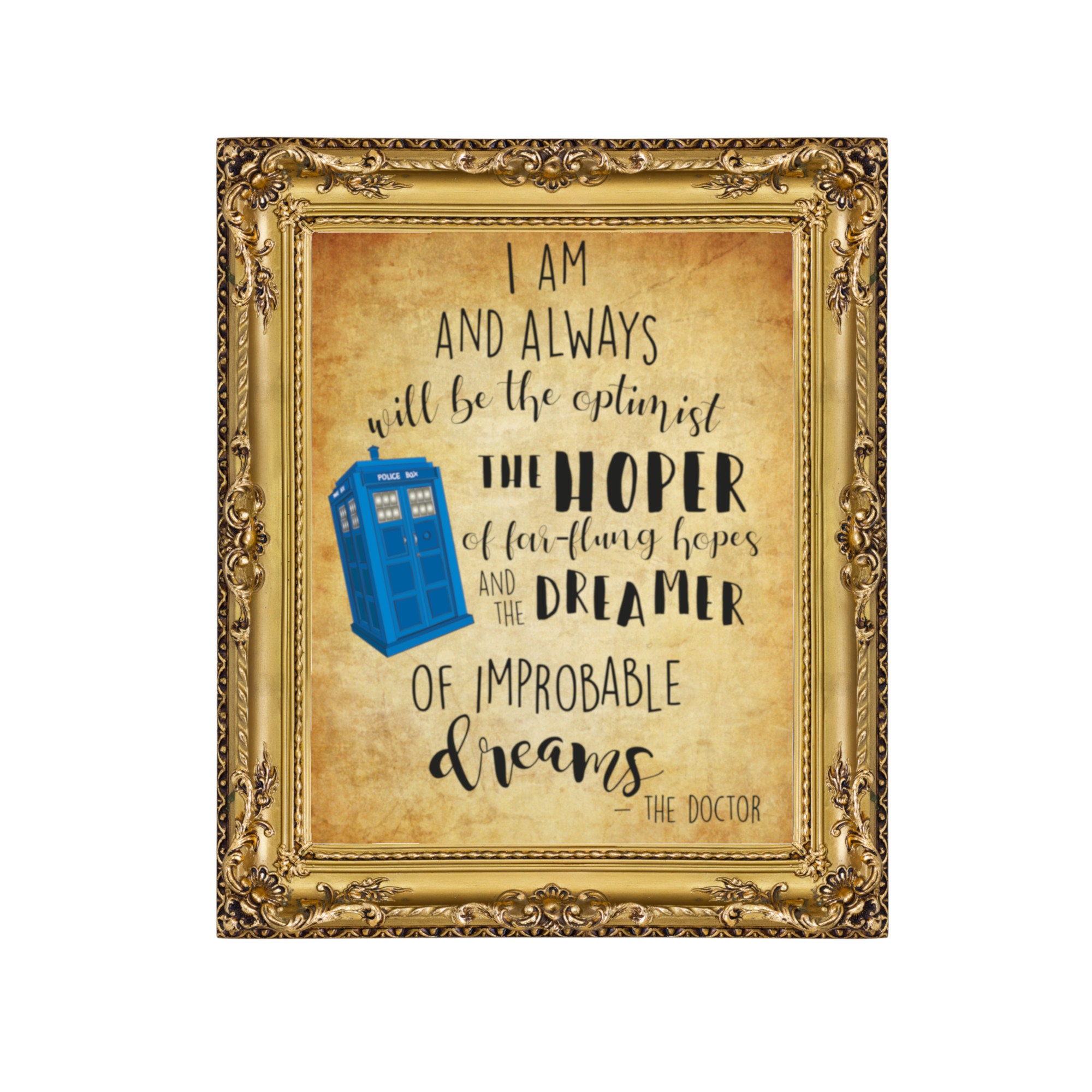 Doctor Who Tardis Vintage Style Doctor Who Zitate Digitale Etsy