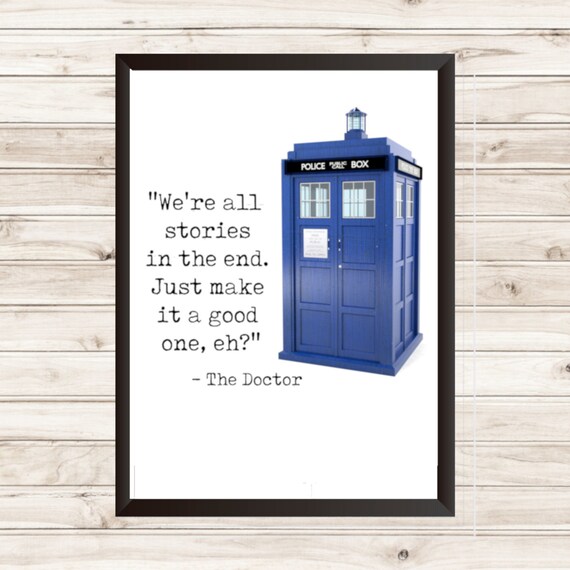 Doctor Who Printable Digital Download Dr Who Tardis Doctor Who Gifts Doctor Who Quotes